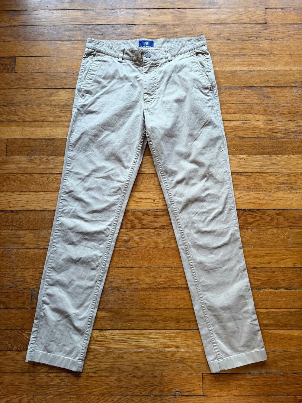 SPOKE 'Heroes' Build-A Tan Chinos Mens sz 32